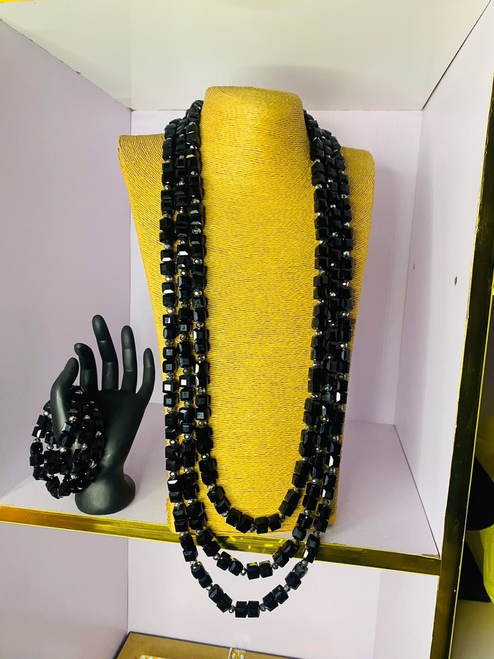3 layers traditional necklace and bracelet